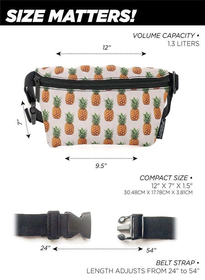 FYDELITY Pineapple Fanny Pack - Cute Festival Bag, Small Crossbody Bags for Women & Men, Fashionable Concert Rave Belt Waist 90s - Image 4